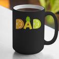 Dad Fruitarian Lover Summer Father Fruit Slice Graphic Print Coffee Mug Dad Fruitarian Lover Summer Father Fruit Slice Graphic Print Coffee Mug
