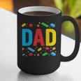 Dad Master Builder Building Bricks Blocks Family Fathers Day Graphic Print Coffee Mug