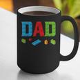 Dad Master Builder Building Bricks Blocks Family Set Parents Small Graphic Print Coffee Mug Dad Master Builder Building Bricks Blocks Family Set Parents Small Graphic Print Coffee Mug