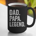 Dad Papa Legend Vintage Distressed Bold Papa Graphic Graphic Print Coffee Mug
