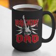 Dad Rockin One Birthday Family Matching Rock Guitar Graphic Print Coffee Mug