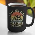 Dad And Son The Legend And The Legacy Dad Graphic Print Coffee Mug Dad And Son The Legend And The Legacy Dad Graphic Print Coffee Mug