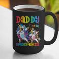 Daddy Of The Birthday Girl Dabbing Princess Unicorn Dad Graphic Print Coffee Mug