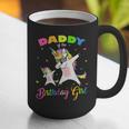 Daddy Of The Birthday Girl Dabbing Unicorn Princess And Dad Graphic Print Coffee Mug