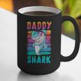 Daddy Shark Retro Vintage Dad Graphic Print Coffee Mug