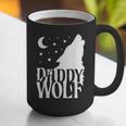 Daddy Wolf Matching Family Tribe Wolves Moon Graphic Print Coffee Mug