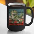 Daddysaurus Father's Day Best Dad T-Rex Papa Graphic Print Coffee Mug