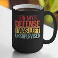In My Defense i Was Left Unsupervised Introvert Graphic Print Coffee Mug In My Defense i Was Left Unsupervised Introvert Graphic Print Coffee Mug
