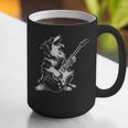 Dog Guitarist Guitar Australian Shepherd Dad Mom Graphic Print Coffee Mug