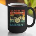 Drumming Basement Drum Set Drummer Rock Dad Grandpa Graphic Print Coffee Mug