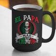 El Papa Mas Chingon Mexican Dad Husband Regalo Flag Graphic Print Coffee Mug