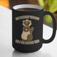 Ew People Ferret Saying Mask Introvert Ferrets Graphic Print Coffee Mug