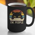Ew People Retro Cat Vintage Anti-Social Introvert Graphic Print Coffee Mug Ew People Retro Cat Vintage Anti-Social Introvert Graphic Print Coffee Mug