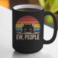 Ew People Retro Vintage Anti Social Cat Introvert Graphic Print Coffee Mug