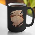 Fat Hairy Guy Big Stomach & Man Boobs Fat Dad BOD Graphic Print Coffee Mug