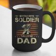 My Favorite Solider Calls Me Dad Proud Army Dad Graphic Print Coffee Mug