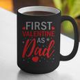 My First Valentine As Dad 2025 For a Proud New Father Graphic Print Coffee Mug My First Valentine As Dad 2025 For a Proud New Father Graphic Print Coffee Mug