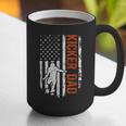 Football Kicker Dad Of A Football Kicker Father US Flag Graphic Print Coffee Mug