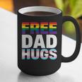 Free Dad Hugs Pride Flag Month LGBTQ Transgender Support Graphic Print Coffee Mug Free Dad Hugs Pride Flag Month LGBTQ Transgender Support Graphic Print Coffee Mug