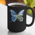 Frutiger Aero Aesthetic Butterfly Computer Fishes Scenery Graphic Print Coffee Mug