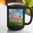 Frutiger Aero Aesthetic Tech Kawaii Strawberry Milk Fishes Graphic Print Coffee Mug