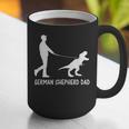 German Shepherd Dad Dinosaur GSD Owners Father's Day Graphic Print Coffee Mug