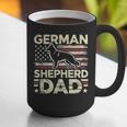 German Shepherd Dad Shirt American Flag German Shepherds Graphic Print Coffee Mug