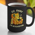 Go Away I'm Introverting Cat Coffee Headphones Graphic Print Coffee Mug Go Away I'm Introverting Cat Coffee Headphones Graphic Print Coffee Mug