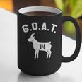 GOAT Number 14 Greatest Of All Time Dad Joke Graphic Print Coffee Mug