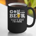 Golf And Beer Joke Dad Fathers Day Drinking Birthday Small Graphic Print Coffee Mug