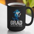 Grad Class Of 2025 Boys Shark Graduation Graduated Graphic Print Coffee Mug