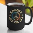 Groovy Like The 70s Peace Aesthetic Nostalgia 1970's Retro Graphic Print Coffee Mug Groovy Like The 70s Peace Aesthetic Nostalgia 1970's Retro Graphic Print Coffee Mug