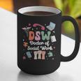 Groovy DSW Doctor Of Social Work Graduation DSW Graduate Graphic Print Coffee Mug