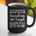 Guardian Angel Memorial In Memory Of Sister In Law Graphic Print Coffee Mug Guardian Angel Memorial In Memory Of Sister In Law Graphic Print Coffee Mug
