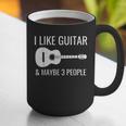 I Like Guitar & Maybe 3 People Music Introvert Guitar Graphic Print Coffee Mug