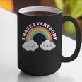 I Hate Everybody Rainbow Sarcastic Grumpy Introvert Graphic Print Coffee Mug I Hate Everybody Rainbow Sarcastic Grumpy Introvert Graphic Print Coffee Mug