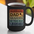 Husband Dad Grandpa 80 Year Old Legend 80th Birthday Vintage Graphic Print Coffee Mug