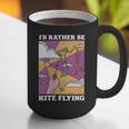 I'd Rather Be Kite Flying Throwback Hobby Memory Kite Graphic Print Coffee Mug