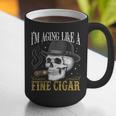 I'm Aging Like a Fine Cigar Skull Dad Retro Adult Graphic Print Coffee Mug I'm Aging Like a Fine Cigar Skull Dad Retro Adult Graphic Print Coffee Mug