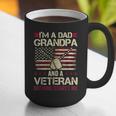 I'm a Dad Grandpa And a Veteran Nothing Scares Me Graphic Print Coffee Mug