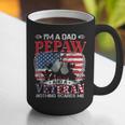 I'm Dad Pepaw Veteran Nothing Scares Me Father's Day Graphic Print Coffee Mug