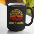 I'm Going Outside If Asked I'm Outstanding Dad Joke Graphic Print Coffee Mug