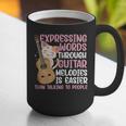 Introvert Guitarist Expressing Words Through Guitar Melody Graphic Print Coffee Mug Introvert Guitarist Expressing Words Through Guitar Melody Graphic Print Coffee Mug