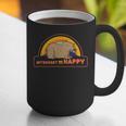Introvert Me Happy Retro Sunset Capybara Tee Graphic Print Coffee Mug Introvert Me Happy Retro Sunset Capybara Tee Graphic Print Coffee Mug