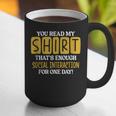 Introvert Quote Motivational For Men Women Kids Graphic Print Coffee Mug