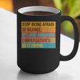 Introvert Stop Being Afraid Of Silence Just Awkward Graphic Print Coffee Mug Introvert Stop Being Afraid Of Silence Just Awkward Graphic Print Coffee Mug