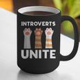Introvert Unite Kitty Paws Raise Introverted Gathering Graphic Print Coffee Mug Introvert Unite Kitty Paws Raise Introverted Gathering Graphic Print Coffee Mug