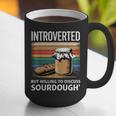 Introverted But Willing To Discuss Sourdough Vintage Baking Graphic Print Coffee Mug