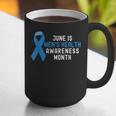 June Is Men’s Health Awareness Month Ribbon For Dad Grandpa Graphic Print Coffee Mug