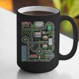 Kid Play Cars On Dad Back Race Track Mat Fathers Day Graphic Print Coffee Mug